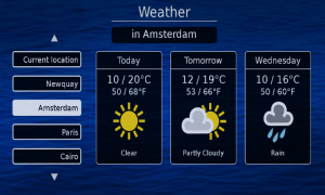 Guideline weather feature